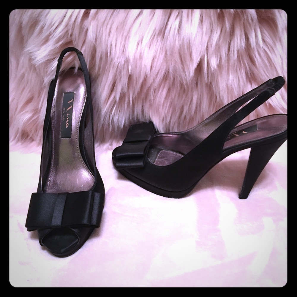 NINA black tuxedo shoes